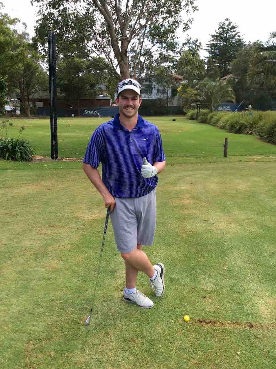 Matt is a student of PGA Pro Ian Passwell at Pittwater Golf Centre in Sydney